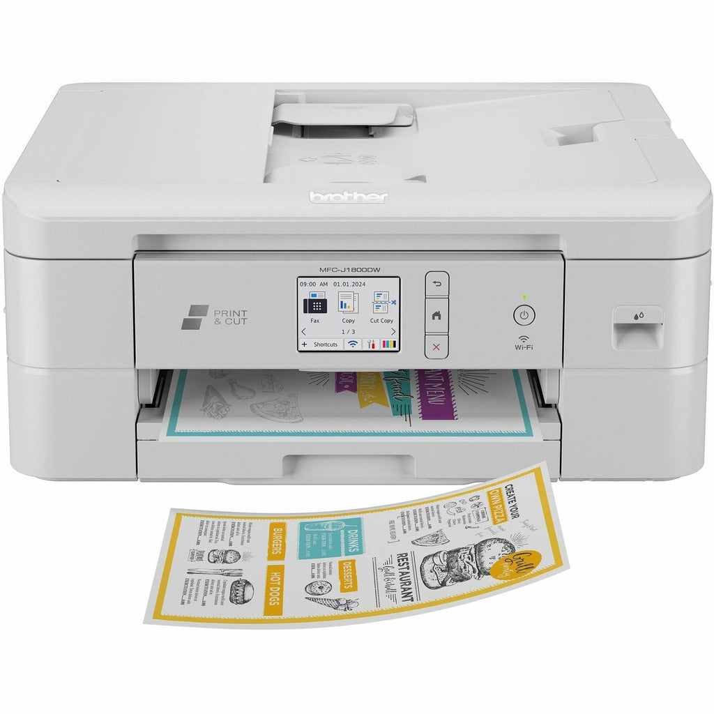 MFC-J1800DW Print and Cut All-in-One Inkjet Printer with Auto Cutter, Copy/Fax/Print/Scan