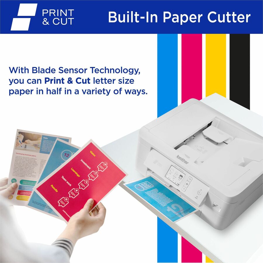MFC-J1800DW Print and Cut All-in-One Inkjet Printer with Auto Cutter, Copy/Fax/Print/Scan