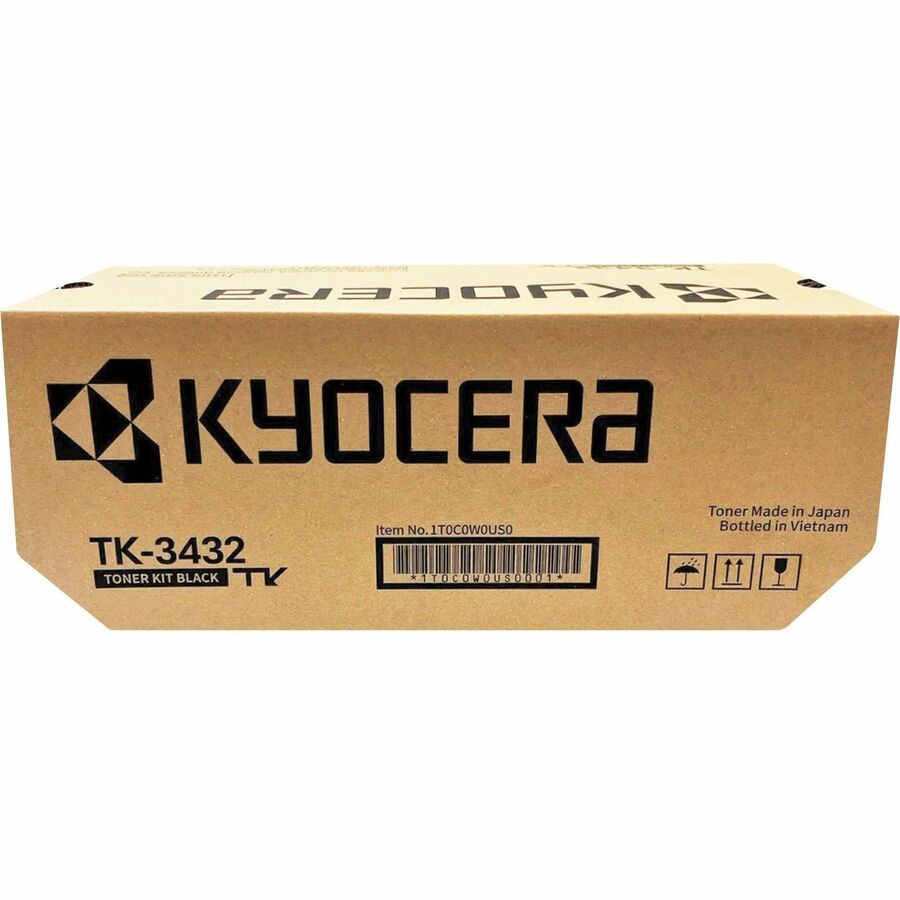 Kyocera TK-3432 Original Laser Toner Cartridge - Black - 1 Each - 25000 Pages