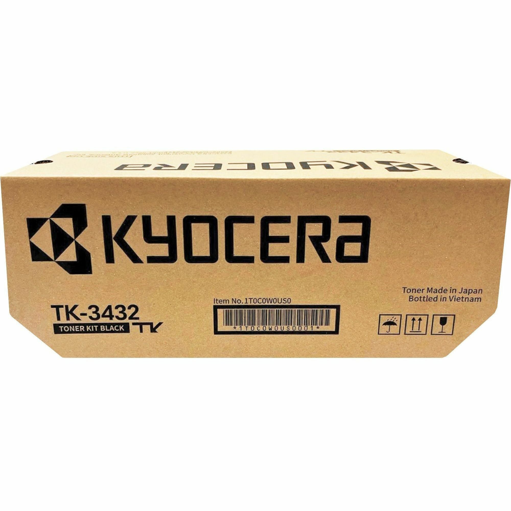 Kyocera TK-3432 Original Laser Toner Cartridge - Black - 1 Each - 25000 Pages - 2