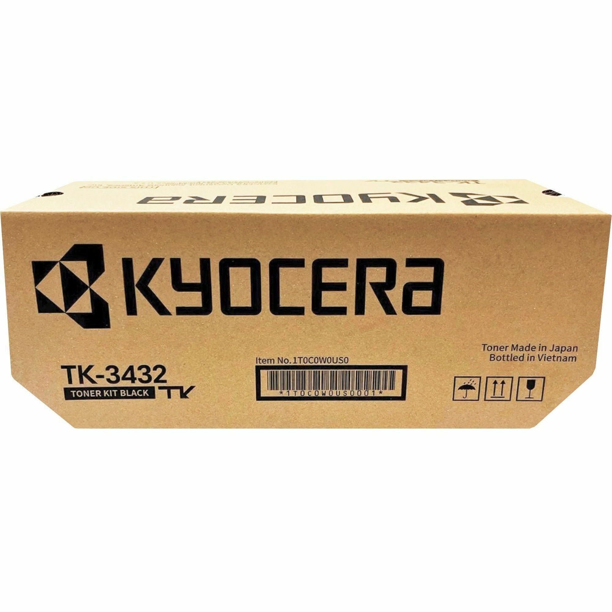 Kyocera TK-3432 Original Laser Toner Cartridge - Black - 1 Each - 25000 Pages - 2