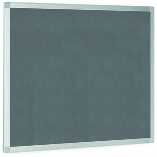 MasterVision Ayda Fabric Bulletin Board - Gray Fabric, Felt Surface - Self-healing, Sleek Style - Aluminum Frame - 1 Each - 18" x 24