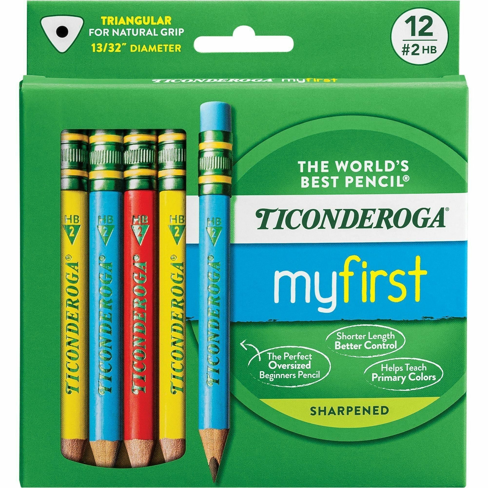 dixon-my-first-short-pencils-assorted-barrel-12-box_dixx33112 - 2