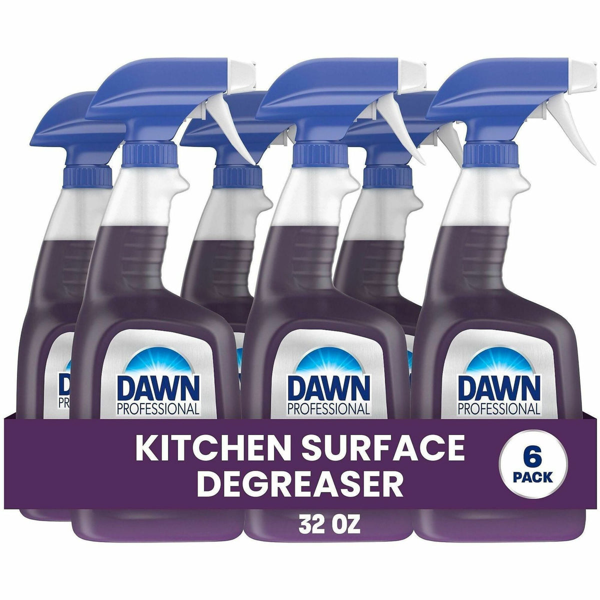Dawn Pro Heavy Duty Degreaser - Ready-To-Use - 32 fl oz (1 quart) - 6 / Carton - Heavy Duty, Non-flammable, Caustic-free, Phosphate-free - Purple