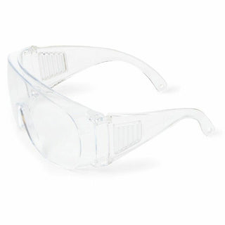 Medline Visitor Safety Glasses - Regular Size - Clear - Latex-free, Comfortable, Disposable - 144 / Carton