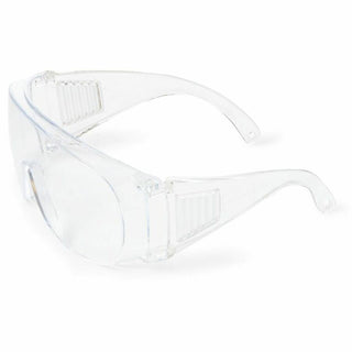 Medline Visitor Safety Glasses - Regular Size - Clear - Latex-free, Comfortable, Disposable - 1 Each