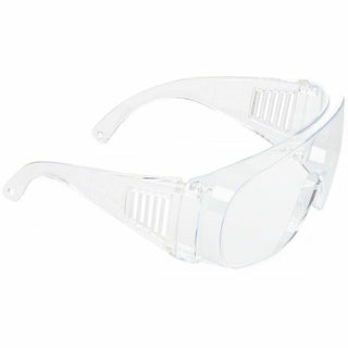Medline Visitor Safety Glasses - Regular Size - Clear - Latex-free, Comfortable, Disposable - 1 Each