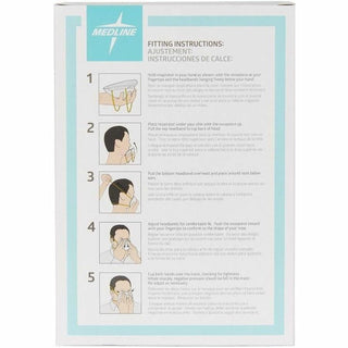 Medline Cone-Style N95 Surgical Respirator Masks - Recommended for: Surgical - Regular Size - Airborne Particle, Flying Particle Protection - Polyester, Metal - White - Fluid Resistant, Disposable, Latex-free - 12 / Carton