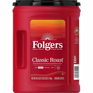 Folgers Ground Canister Classic Roast Coffee - Medium - 35 / Pallet