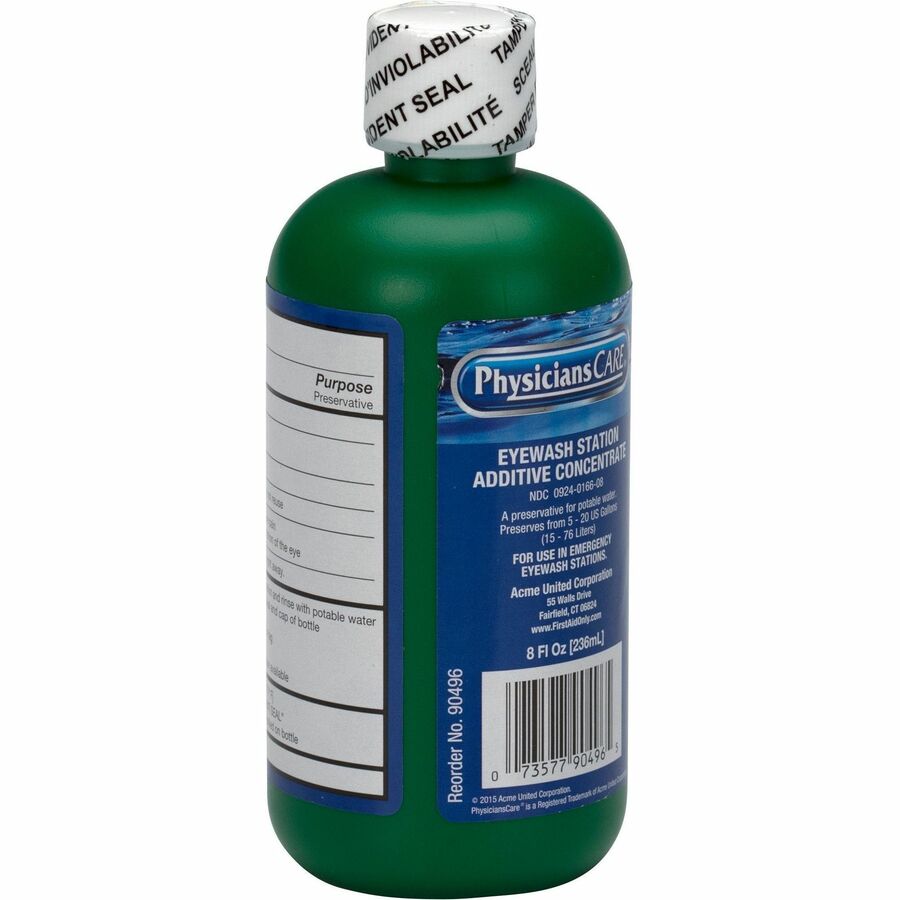 First Aid Only Eyewash Additive Concentrate - 8 fl oz - 1 Each