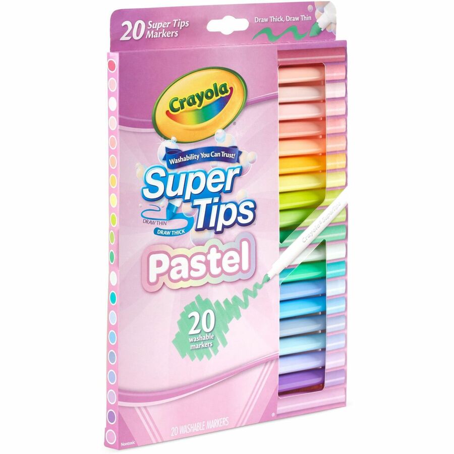 Crayola SuperTips Washable Markers - 20 / Pack