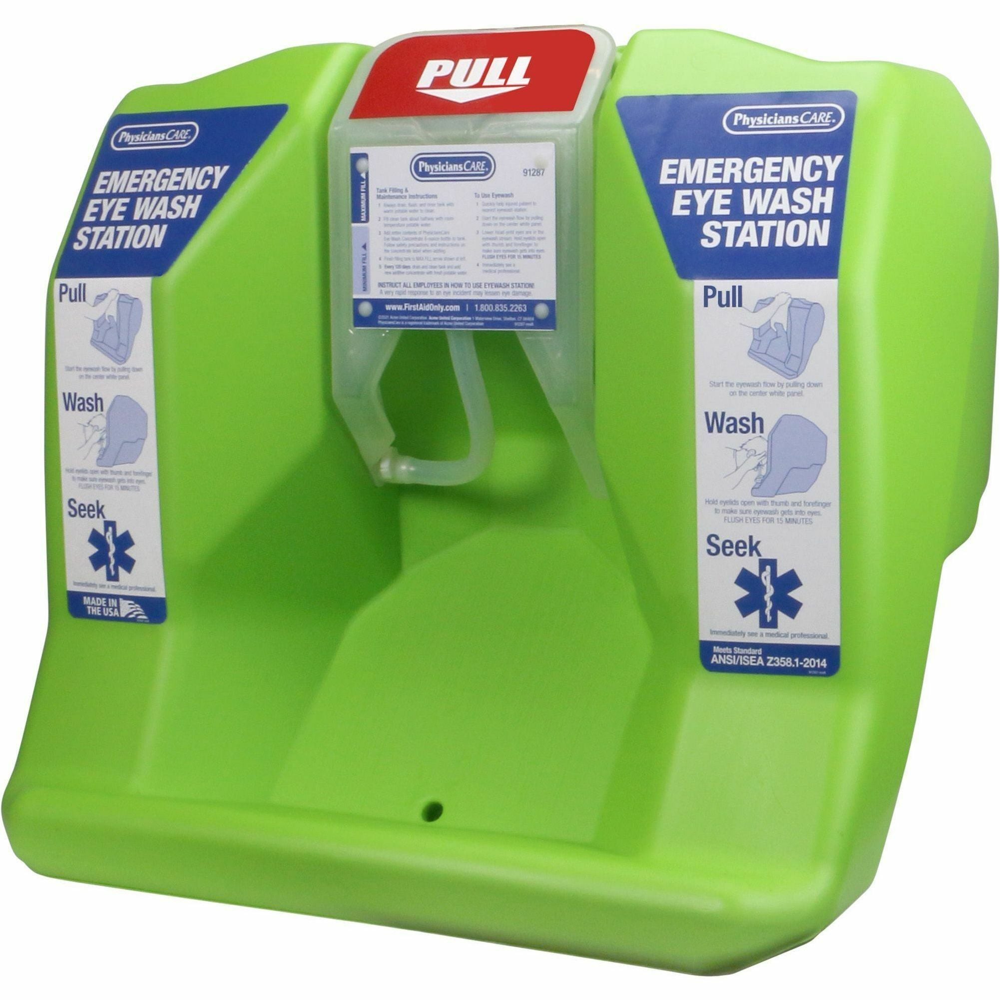 physicianscare-eyewash-station-16-gal-025-hour-clear-bright-green_fao91288 - 3
