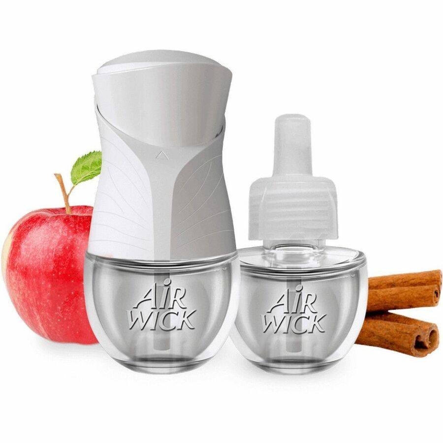 Air Wick Apple Scented Oil - Oil - 0.6 fl oz (0 quart) - Apple Cinnamon Medley - 60 Day - 6 / Carton - Long Lasting