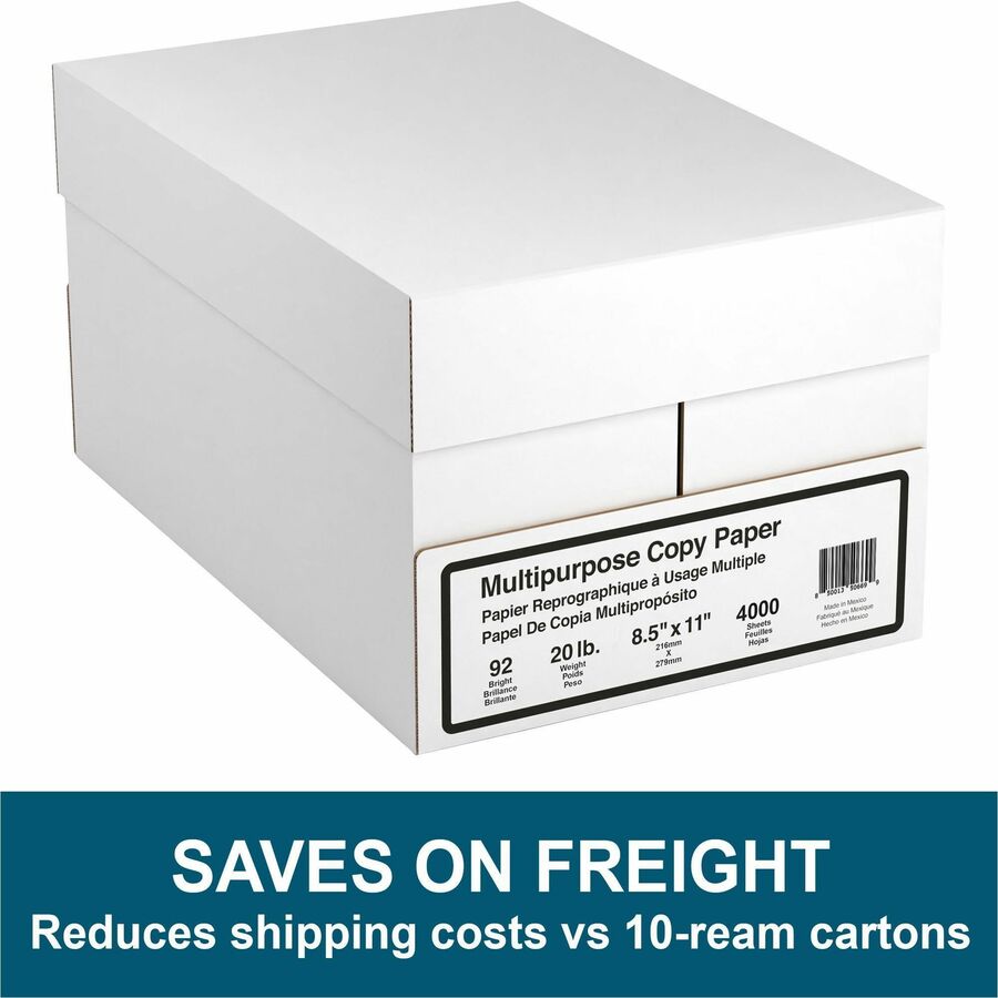 Special Buy Economy 20 lb Copy Paper - 8 1/2" x 11" - 20 lb Basis Weight - 48 / Pallet - White