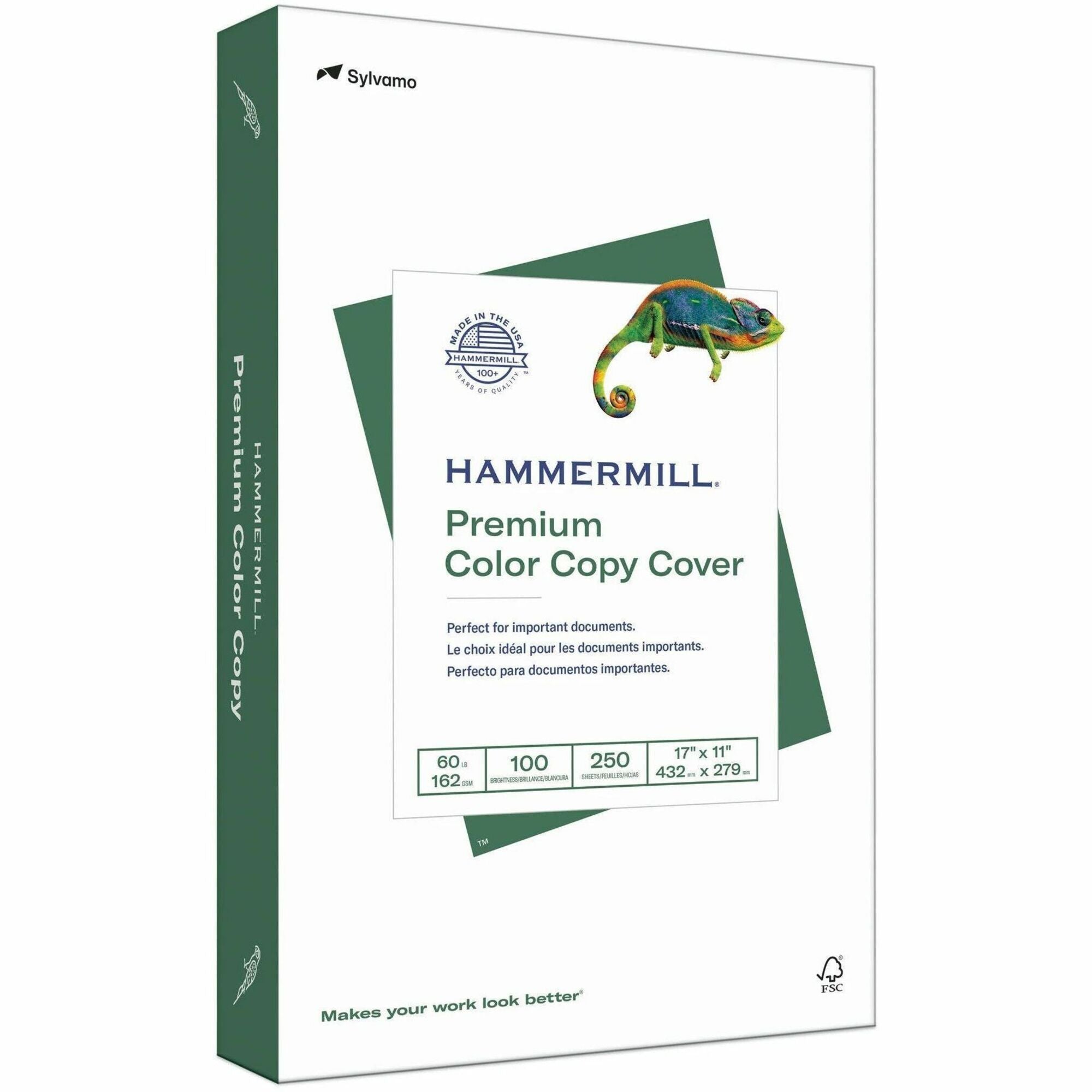 Premium Color Copy Cover, 11 x 17, Smooth Photo White, 250/Pack