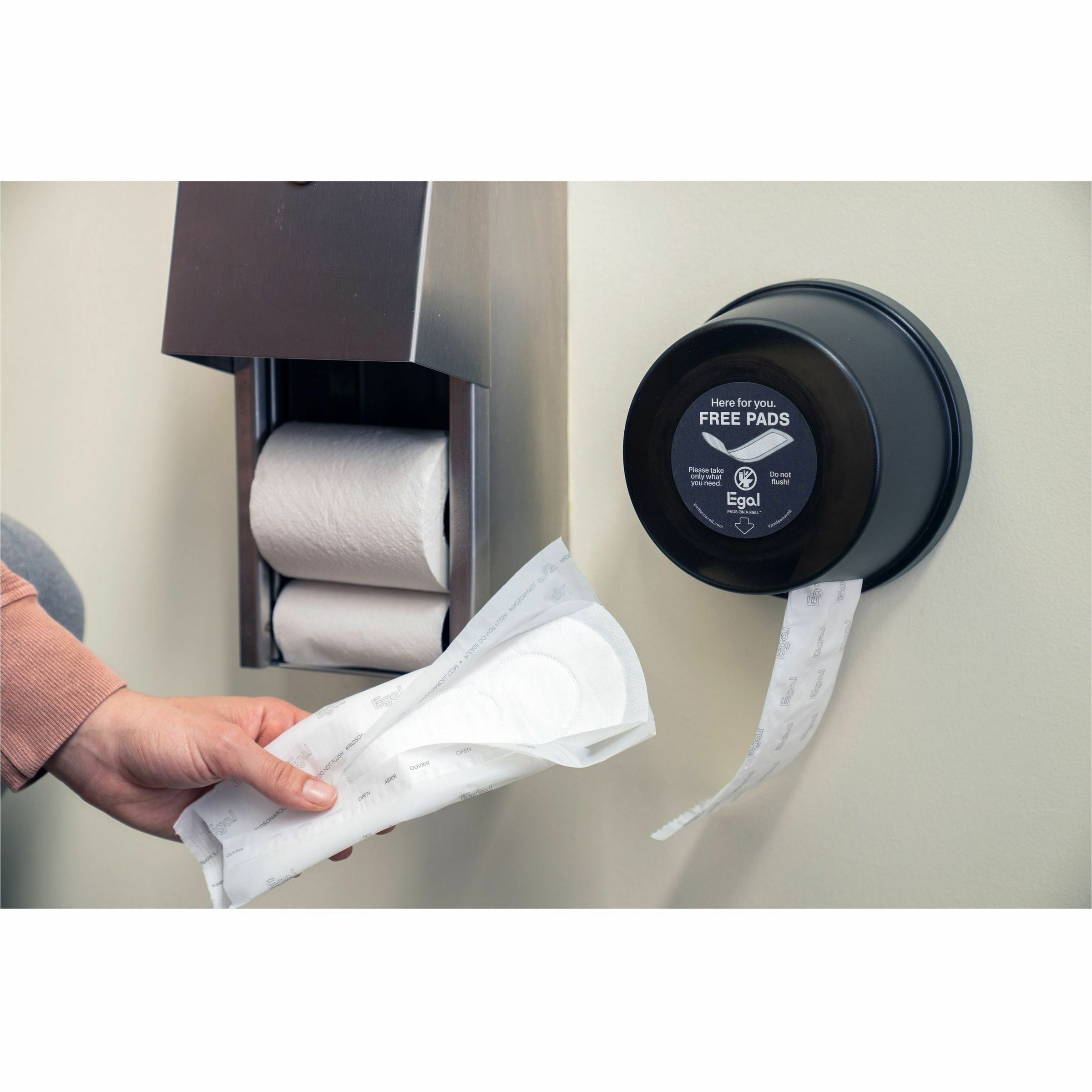 Egal Pads on a Roll Sanitary Napkins Roll - 12 / Carton - Anti-leak - 2