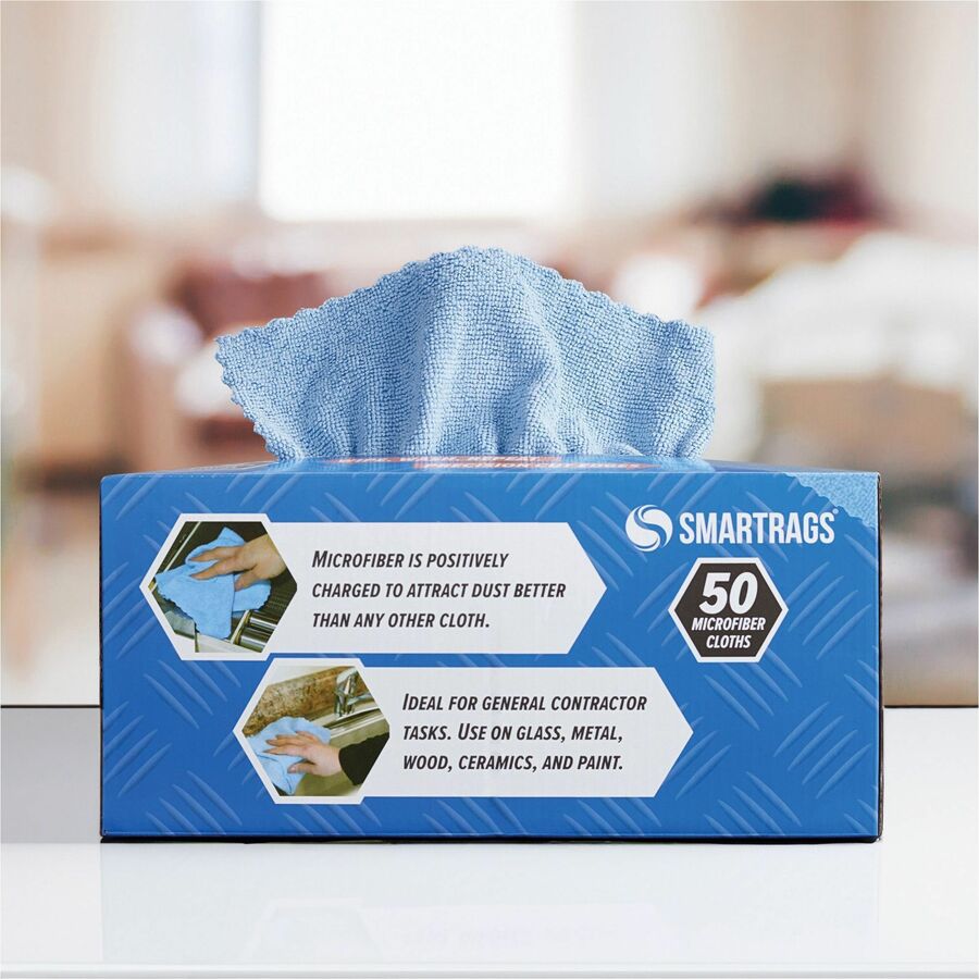 monarch-smart-rags-microfiber-cloths-for-automotive-office-healthcare-household-garage-breakroom-hospital-industry-50-box-reusable-streak-free-lint-free-dirt-resistant-grime-resistant-blue_monm950b - 3