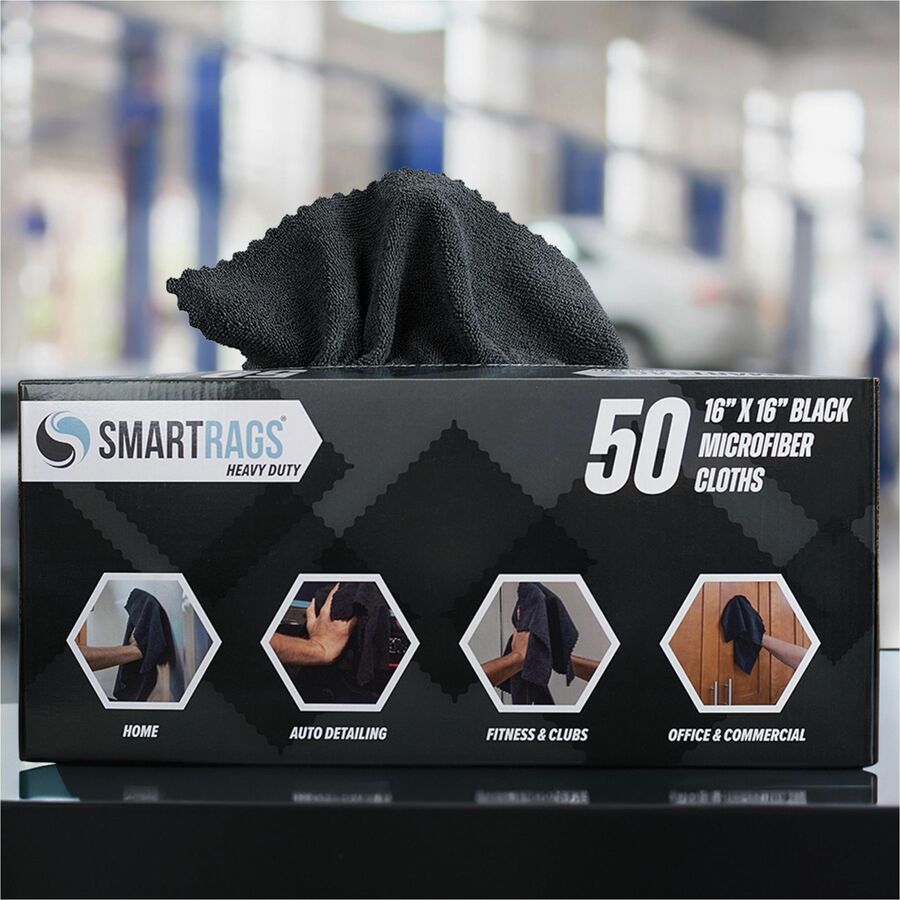 monarch-smart-rags-microfiber-cloths-for-institutional-automotive-office-healthcare-household-garage-breakroom-factory-hospital-50-box-heavy-duty-reusable-streak-free-lint-free-dirt-resistant-grime-resistant-black_monm930bk - 3