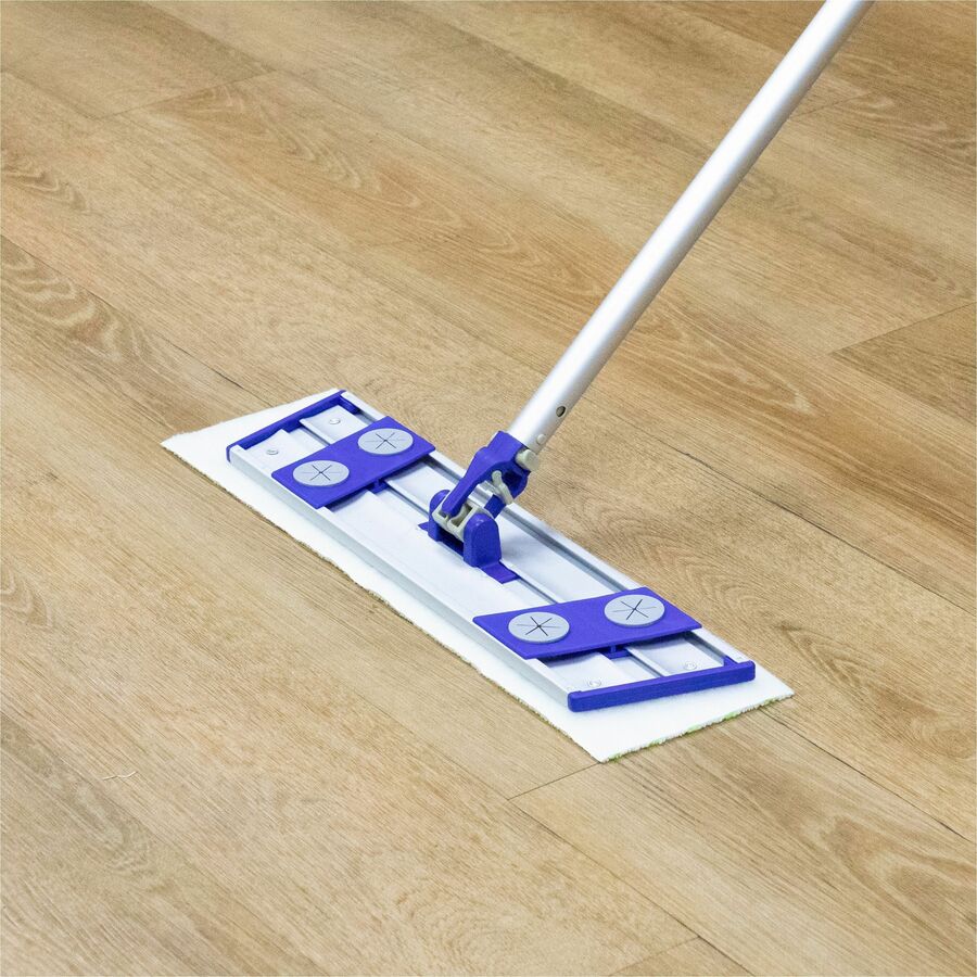 monarch-smart-rags-18-lockable-mop-frame-lightweight-hook-&-loop-strip-black-silver-aluminum-1-each_monm700018 - 3