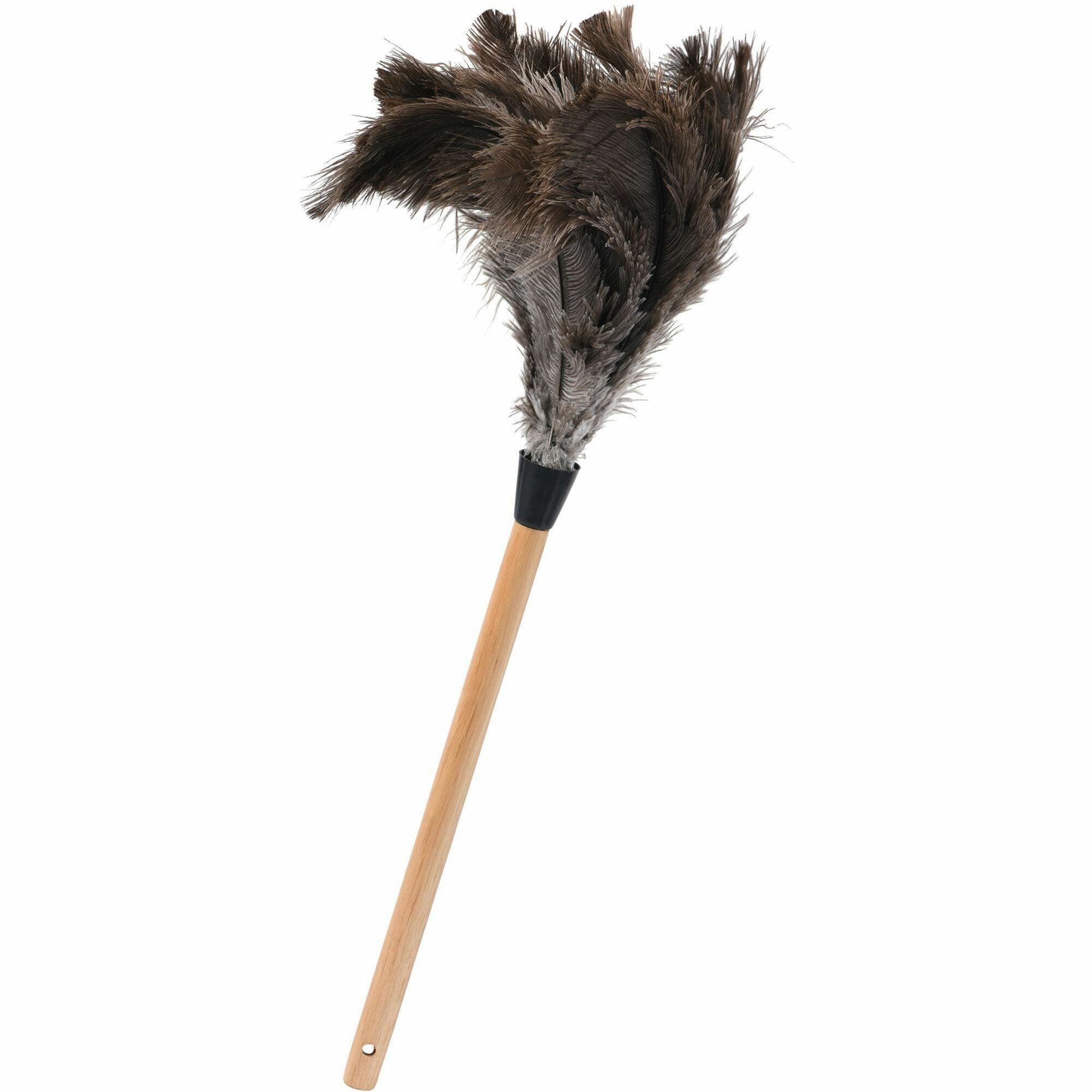 tatco-feather-duster-12-handle-length-23-overall-length-wood-handle-1-each-brown_tco41300 - 1