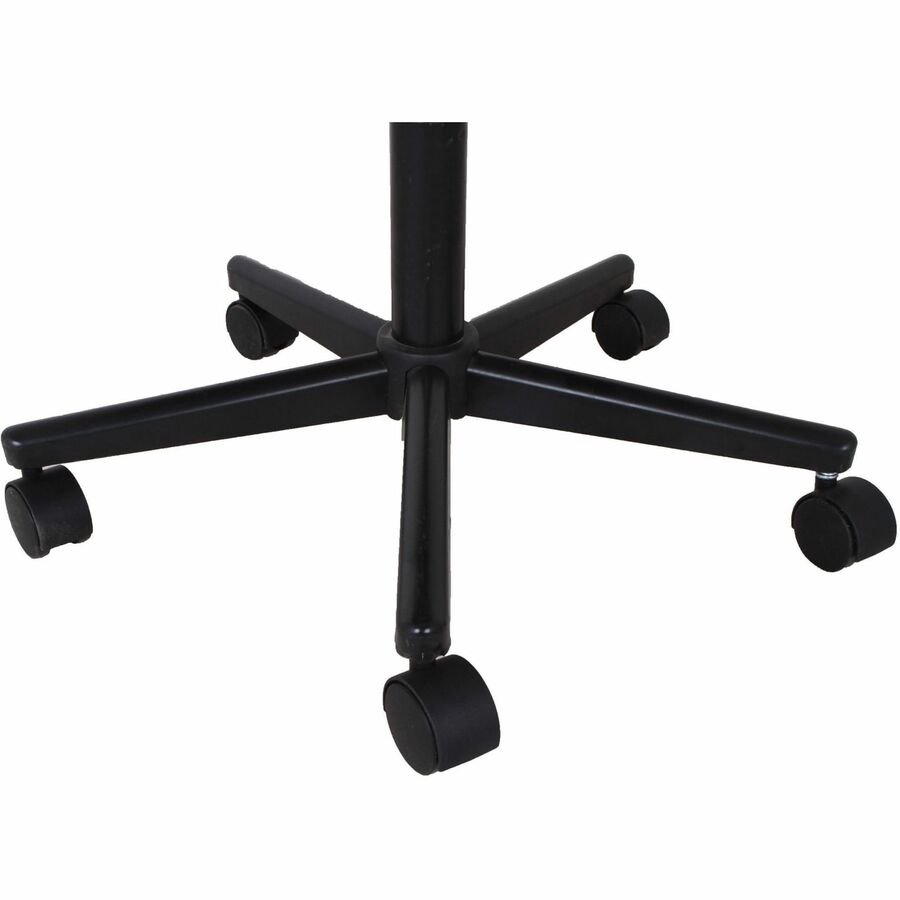 NuSparc Armless Task Chair - Fabric Seat - Black - 1 Each