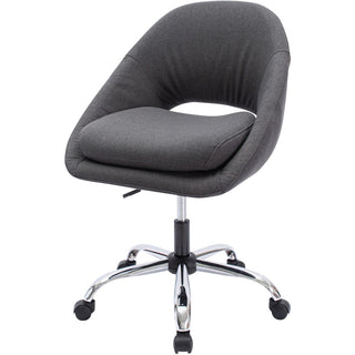 NuSparc Resimercial Lounge/Task Chair - Neutral Gray Fabric Seat - Low Back - 5-star Base - Gray - 1 Each