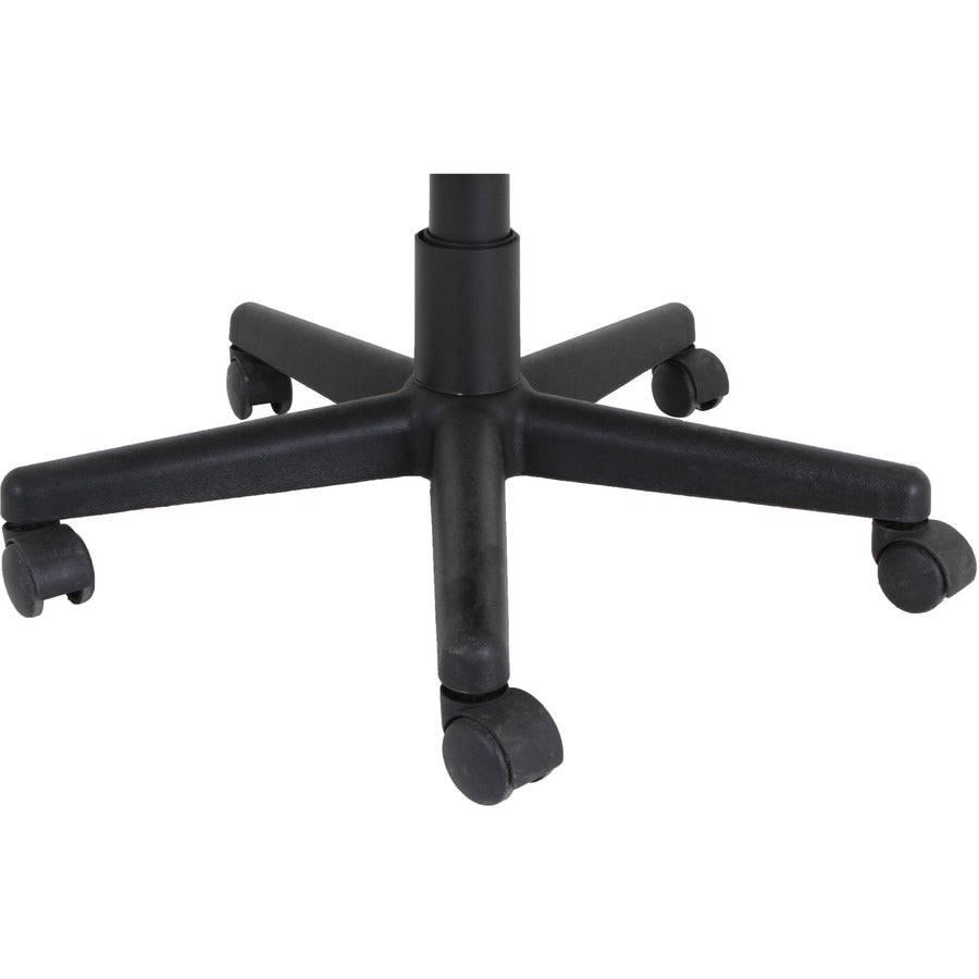 NuSparc Mid-back Mesh Task Chair - Fabric Seat - Mid Back - Black - 1 Each