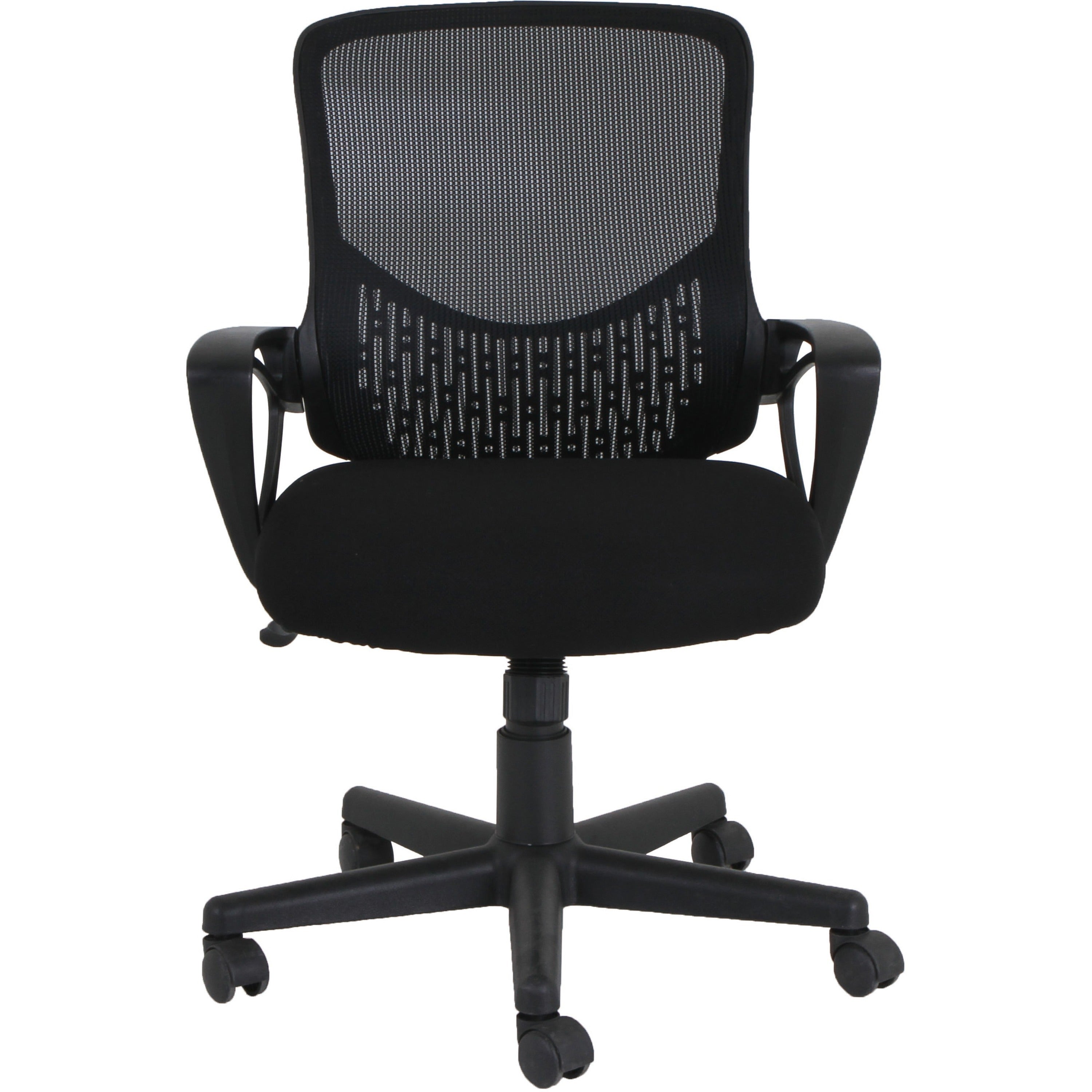 NuSparc Mid-back Mesh Task Chair - Fabric Seat - Mid Back - Black - 1 Each - 3