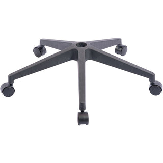NuSparc Mid-Back Task Chair - Fabric Back - Mid Back - 5-star Base - Black - Armrest - 1 Each
