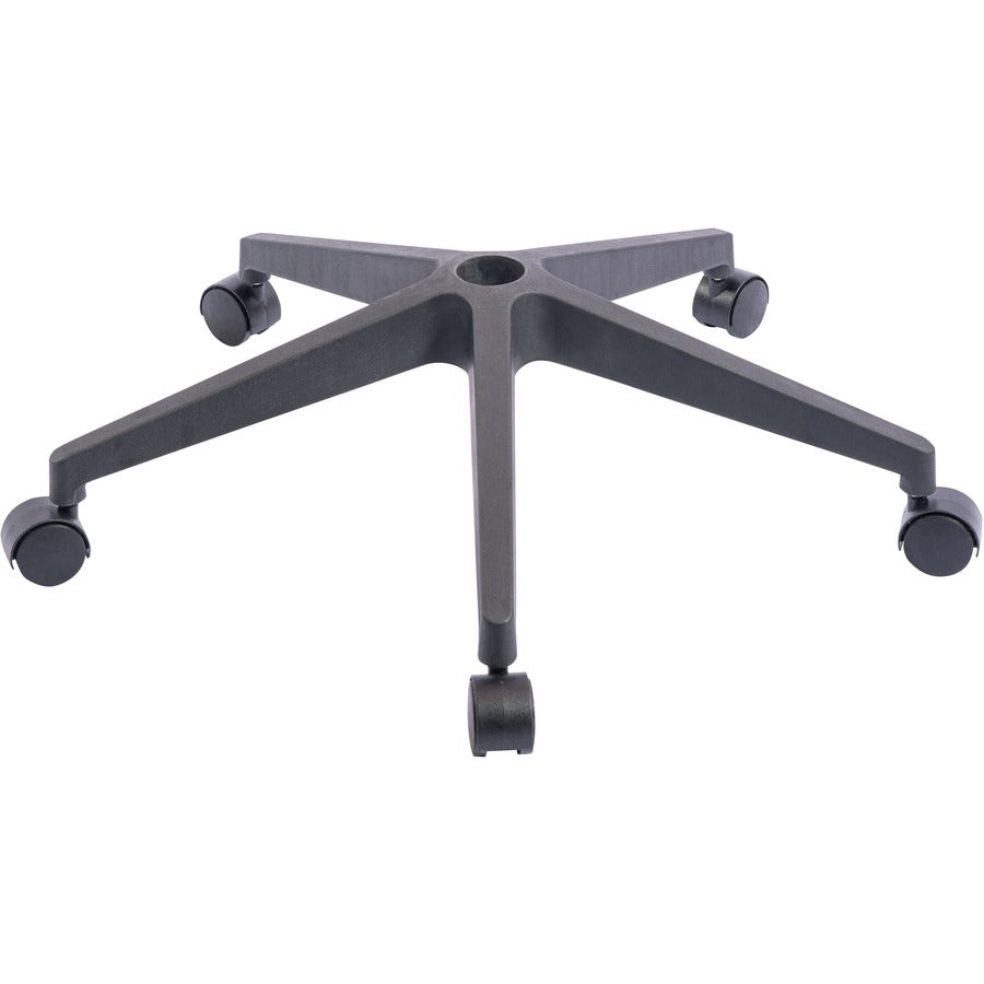 NuSparc Mid-Back Task Chair - Fabric Back - Mid Back - 5-star Base - Black - Armrest - 1 Each