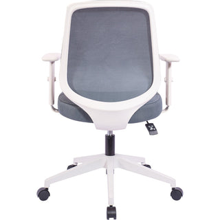 NuSparc Mid-Back Task Chair - Fabric Back - Mid Back - 5-star Base - Gray - Armrest - 1 Each