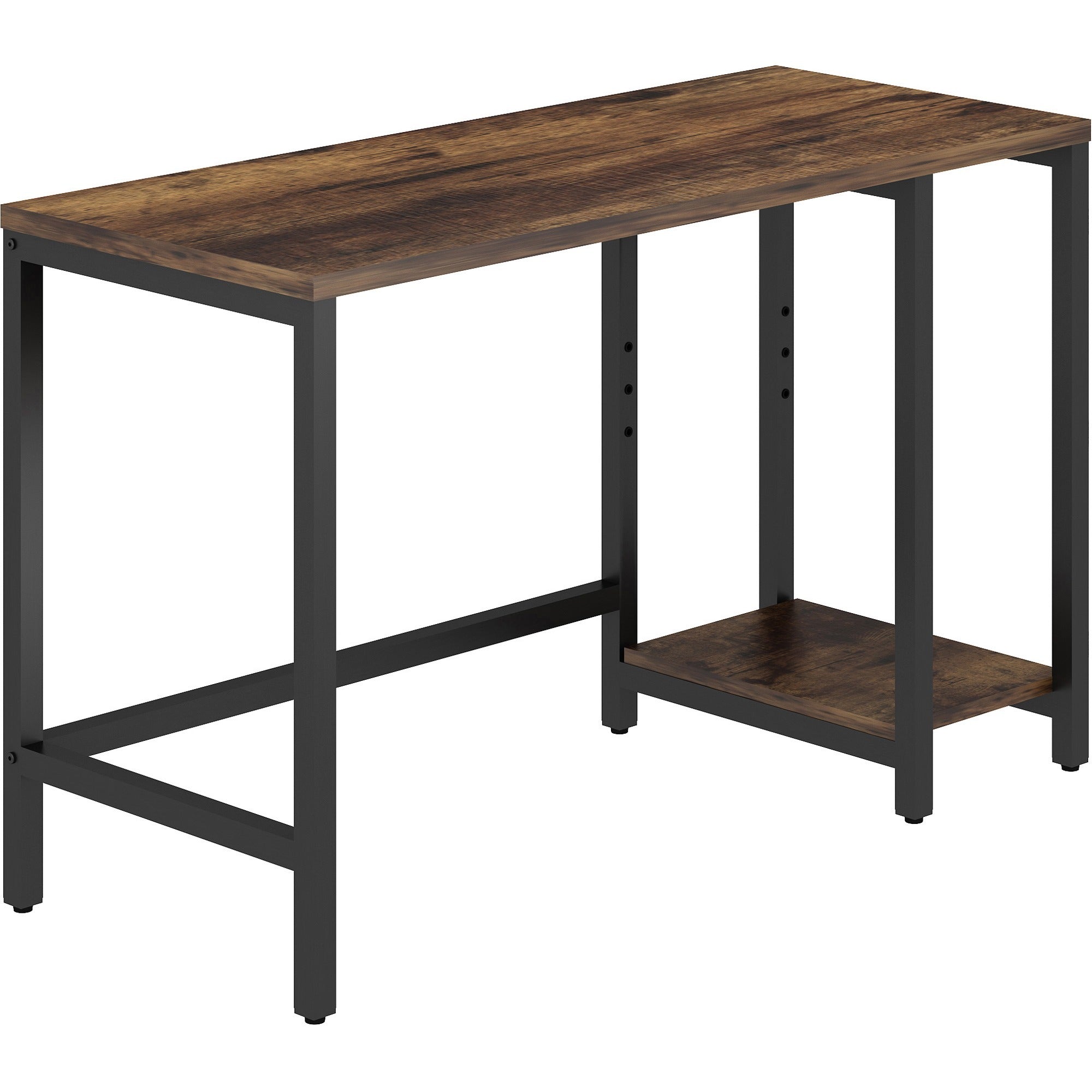 NuSparc Metal Frame Desk - For - Table TopVintage Oak, Black Top - Contemporary Style - 220 lb Capacity x 47.20" Table Top Width x 19.70" Table Top Depth x 1" Table Top Thickness - 29.50" Height - Assembly Required - High Pressure Laminate (HPL) Top