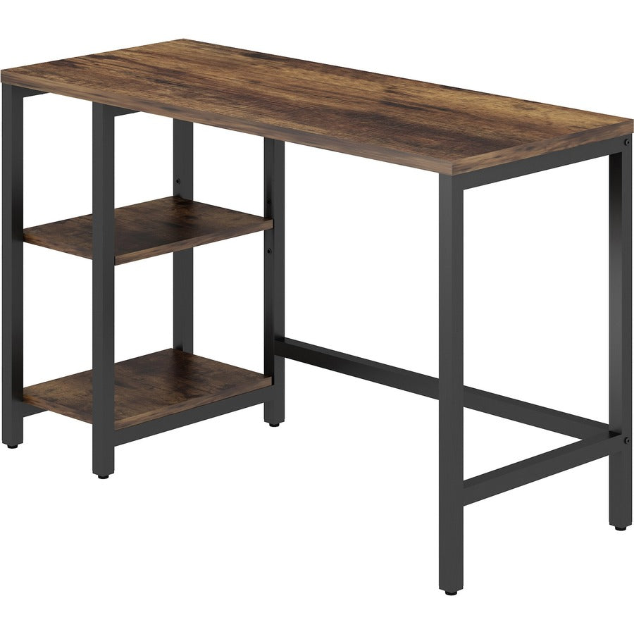 NuSparc Metal Frame Desk - For - Table TopVintage Oak, Black Top - Contemporary Style - 220 lb Capacity x 47.20" Table Top Width x 19.70" Table Top Depth x 1" Table Top Thickness - 29.50" Height - Assembly Required - High Pressure Laminate (HPL) Top