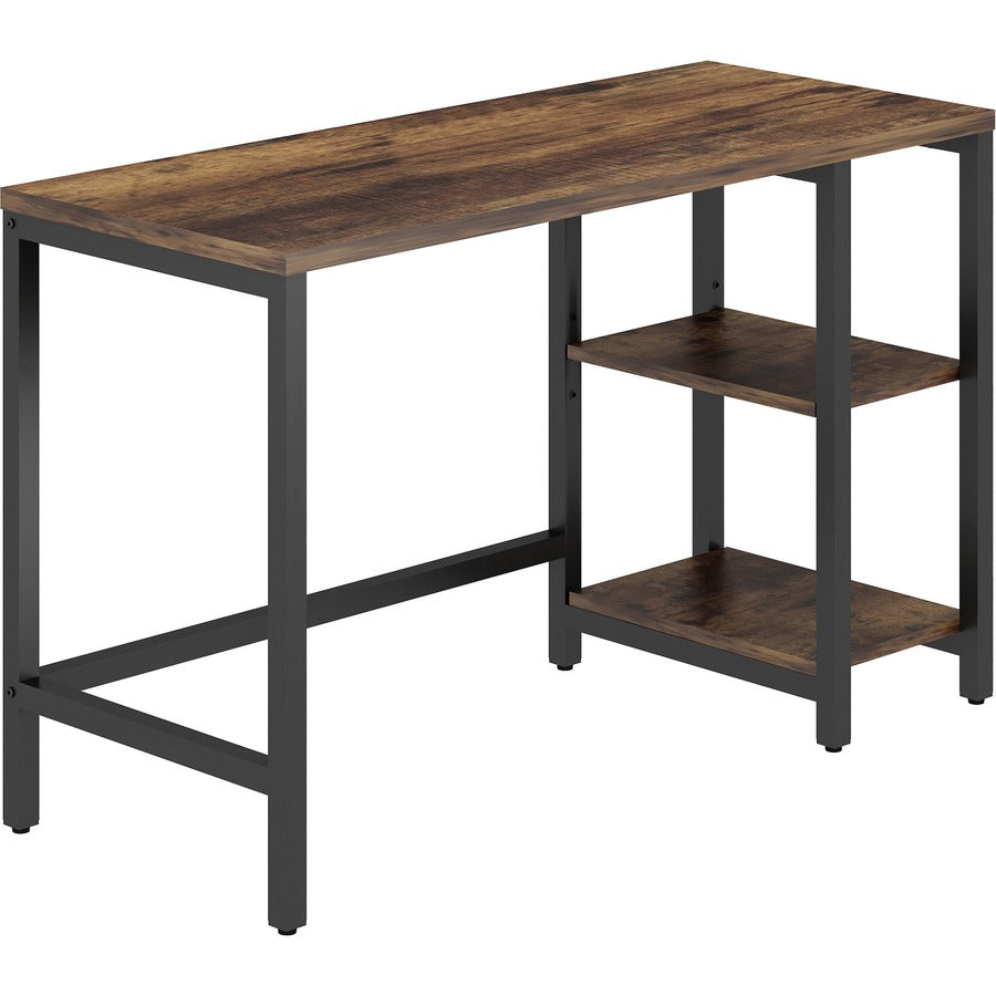 NuSparc Metal Frame Desk - For - Table TopVintage Oak, Black Top - Contemporary Style - 220 lb Capacity x 47.20" Table Top Width x 19.70" Table Top Depth x 1" Table Top Thickness - 29.50" Height - Assembly Required - High Pressure Laminate (HPL) Top