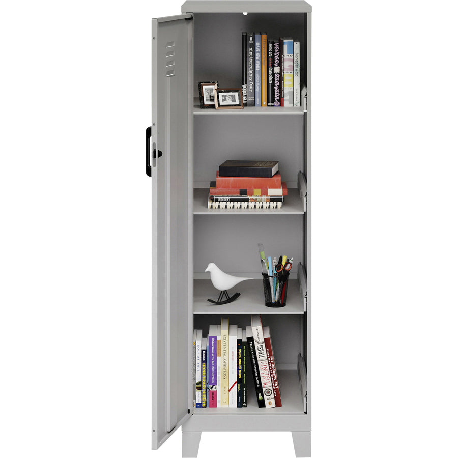 nusparc-personal-locker-4-shelves-for-office-home-sport-equipments-toy-game-classroom-playroom-basement-garage-overall-size-533-x-142-x-18-silver-steel-taa-compliant_nprsl418zzsr - 4