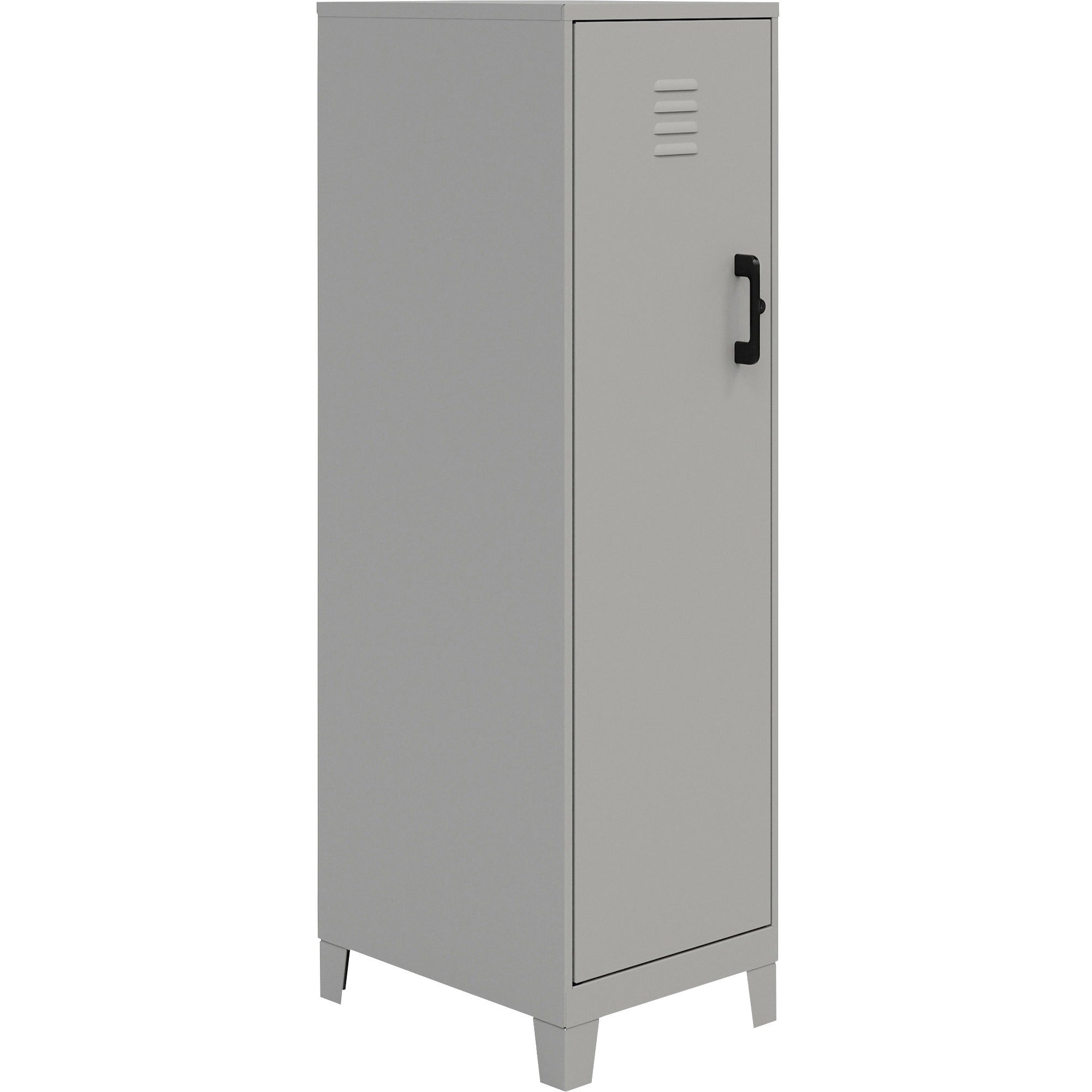 nusparc-personal-locker-4-shelves-for-office-home-sport-equipments-toy-game-classroom-playroom-basement-garage-overall-size-533-x-142-x-18-silver-steel-taa-compliant_nprsl418zzsr - 1