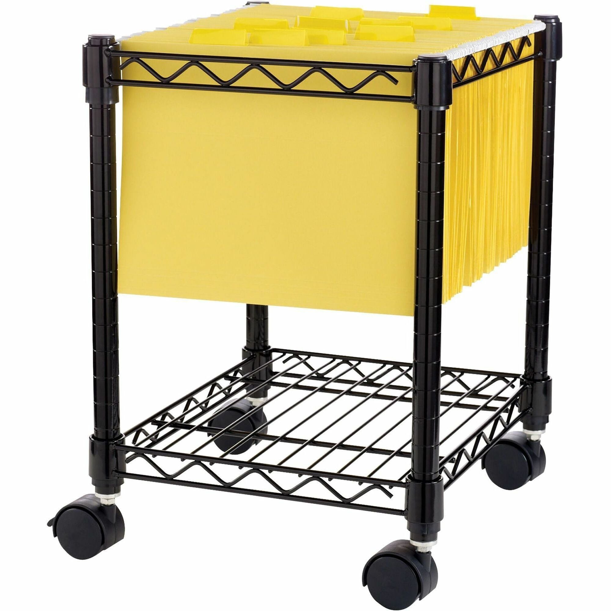 nusparc-compact-mobile-cart-4-casters-x-155-width-x-14-depth-x-195-height-metal-frame-black-1-each_nprct100zzbk - 1