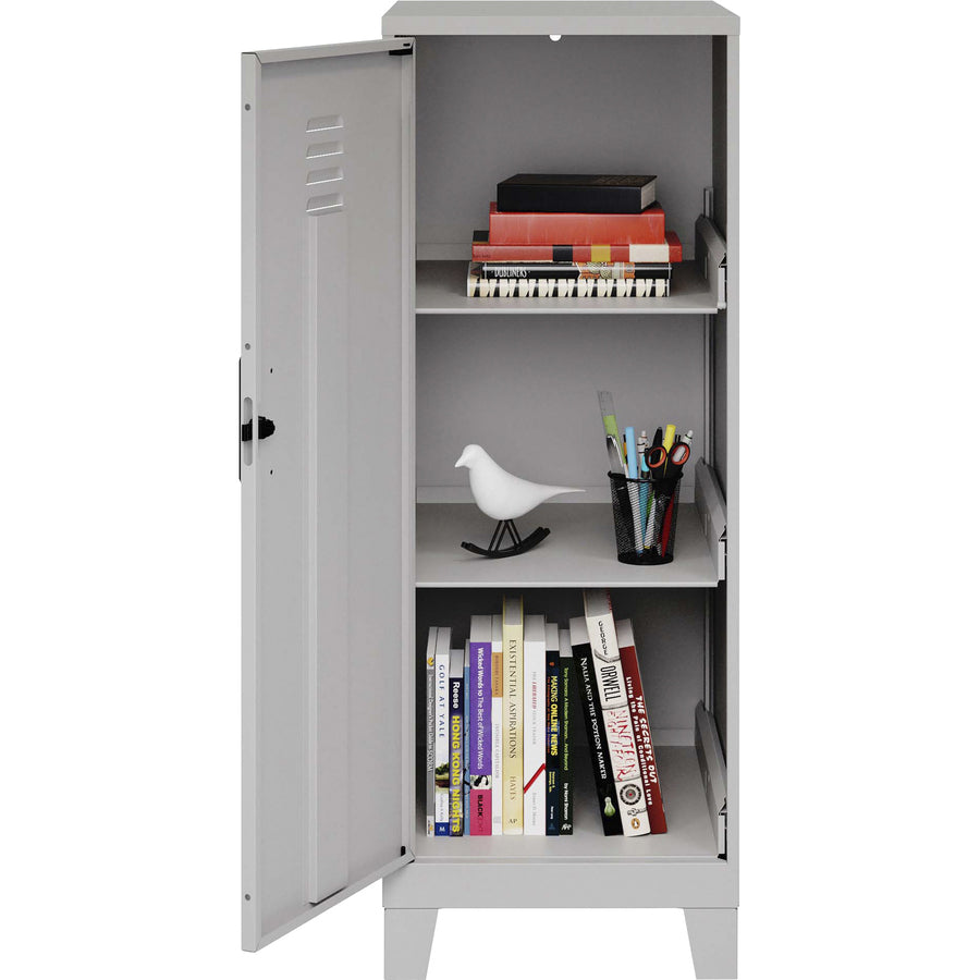 nusparc-personal-locker-3-shelves-for-office-home-sport-equipments-toy-game-classroom-playroom-basement-garage-overall-size-425-x-142-x-18-silver-steel-taa-compliant_nprsl318zzsr - 4