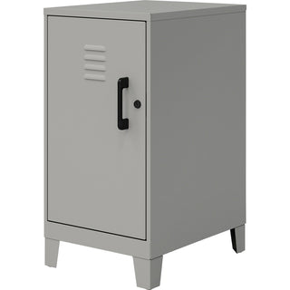 NuSparc Personal Locker - 2 Shelve(s) - for Office, Home, Sport Equipments, Toy, Game, Classroom, Playroom, Basement, Garage - Overall Size 27.5" x 14.2" x 18" - Silver - Steel - TAA Compliant
