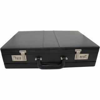 NuSparc Carrying Case (Attache) Document, Paper, Business Card, Pen - Black - Vinyl Body - 12.5" Height x 17.5" Width x 4" Depth - 1 Each