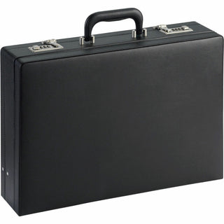 NuSparc Carrying Case (Attache) Document, Paper, Business Card, Pen - Black - Vinyl Body - 12.5" Height x 17.5" Width x 4" Depth - 1 Each