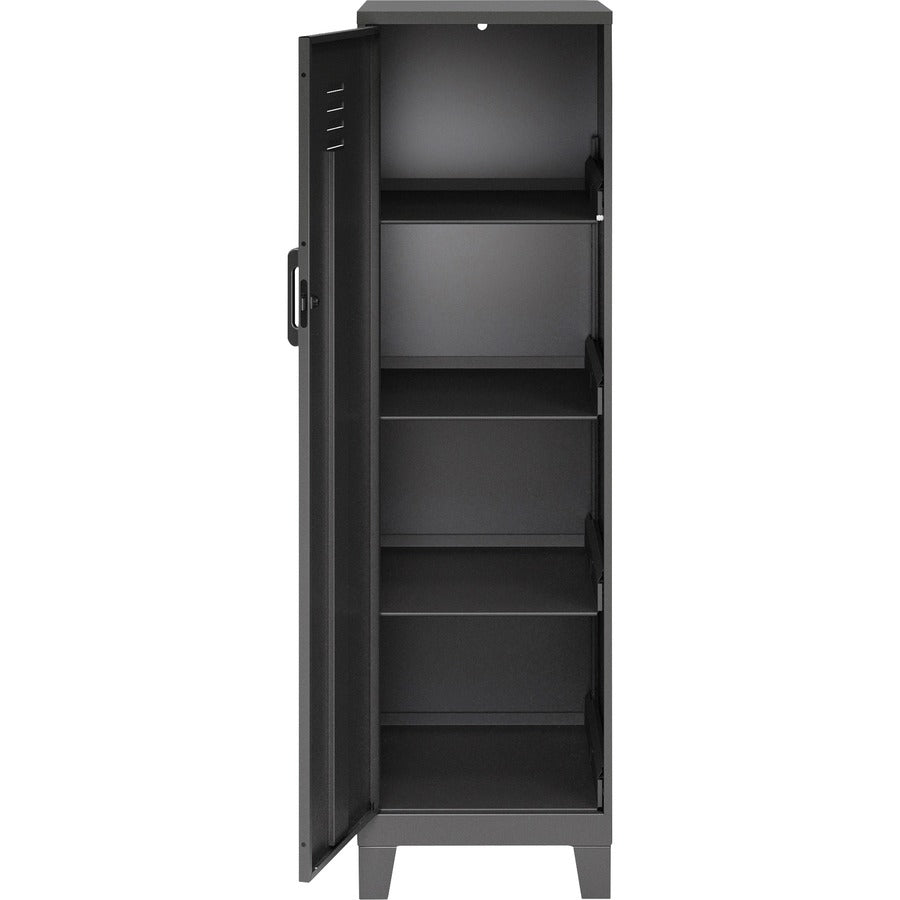 nusparc-personal-locker-4-shelves-for-office-home-sport-equipments-toy-game-classroom-playroom-basement-garage-overall-size-533-x-142-x-18-black-steel-taa-compliant_nprsl418zzbk - 5