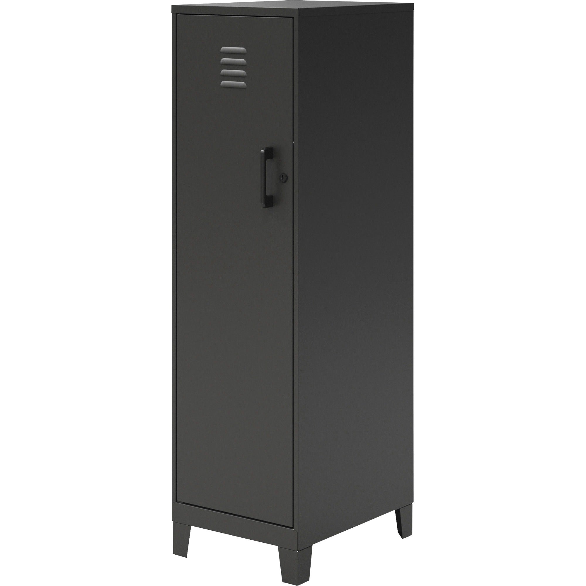 nusparc-personal-locker-4-shelves-for-office-home-sport-equipments-toy-game-classroom-playroom-basement-garage-overall-size-533-x-142-x-18-black-steel-taa-compliant_nprsl418zzbk - 3