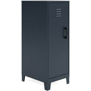 NuSparc Personal Locker - 3 Shelve(s) - for Office, Home, Sport Equipments, Toy, Game, Classroom, Playroom, Basement, Garage - Overall Size 42.5" x 14.2" x 18" - Black - Steel - TAA Compliant