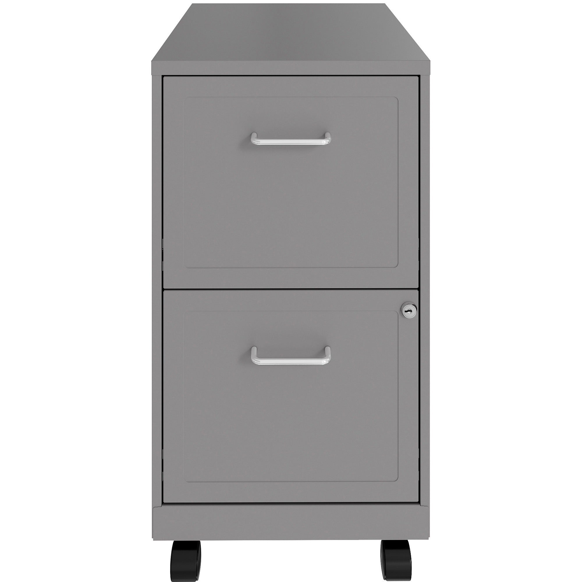 nusparc-mobile-file-cabinet-142-x-18-x-265-for-file-letter-mobility-locking-drawer-glide-suspension-3-4-drawer-extension-cam-lock-nonporous-surface-silver-painted-steel-steel-recycled_nprvf218amsr - 2