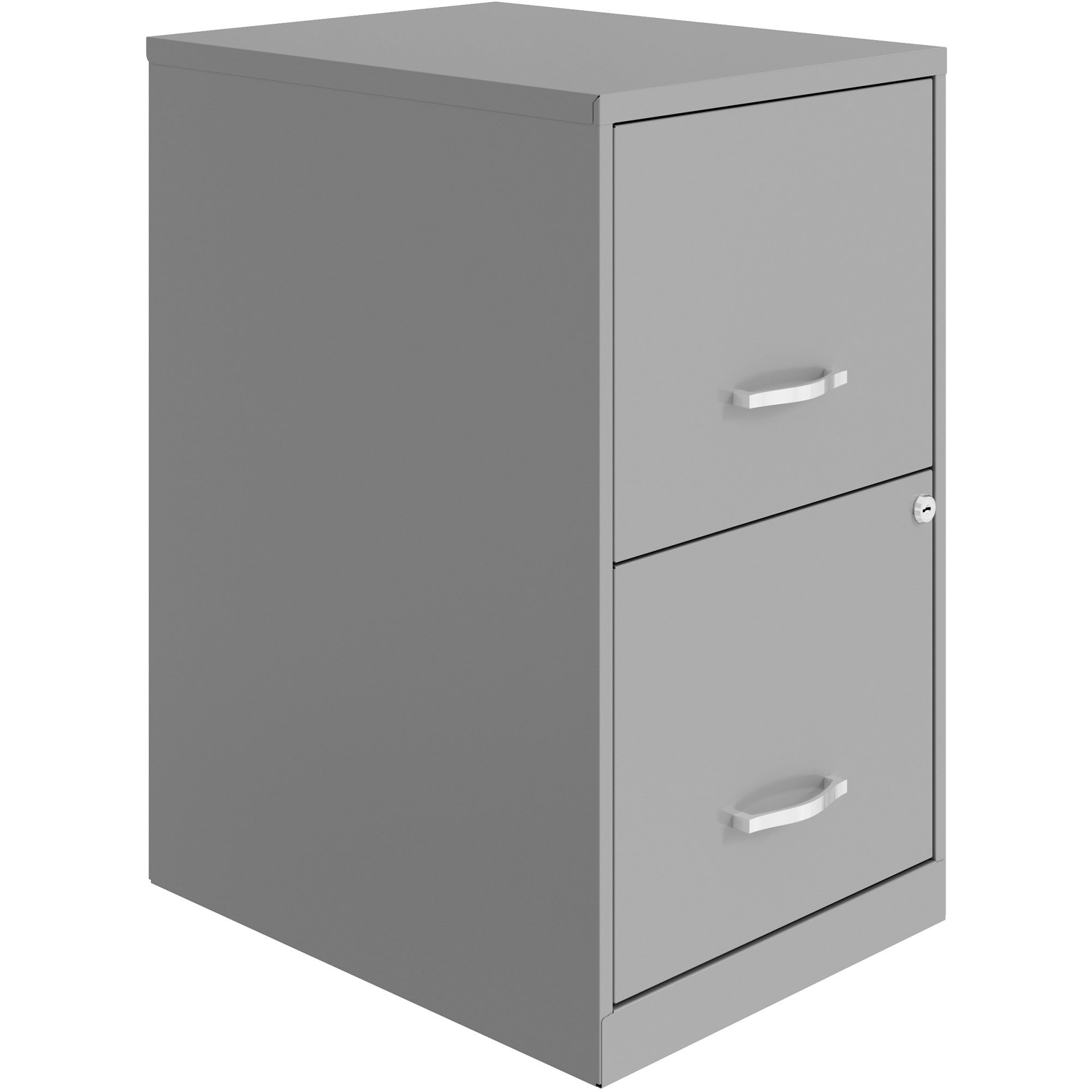 nusparc-file-cabinet-142-x-18-x-245-2-x-drawers-for-file-letter-vertical-locking-drawer-glide-suspension-nonporous-surface-silver-baked-enamel-steel-recycled_nprvf218aasr - 1