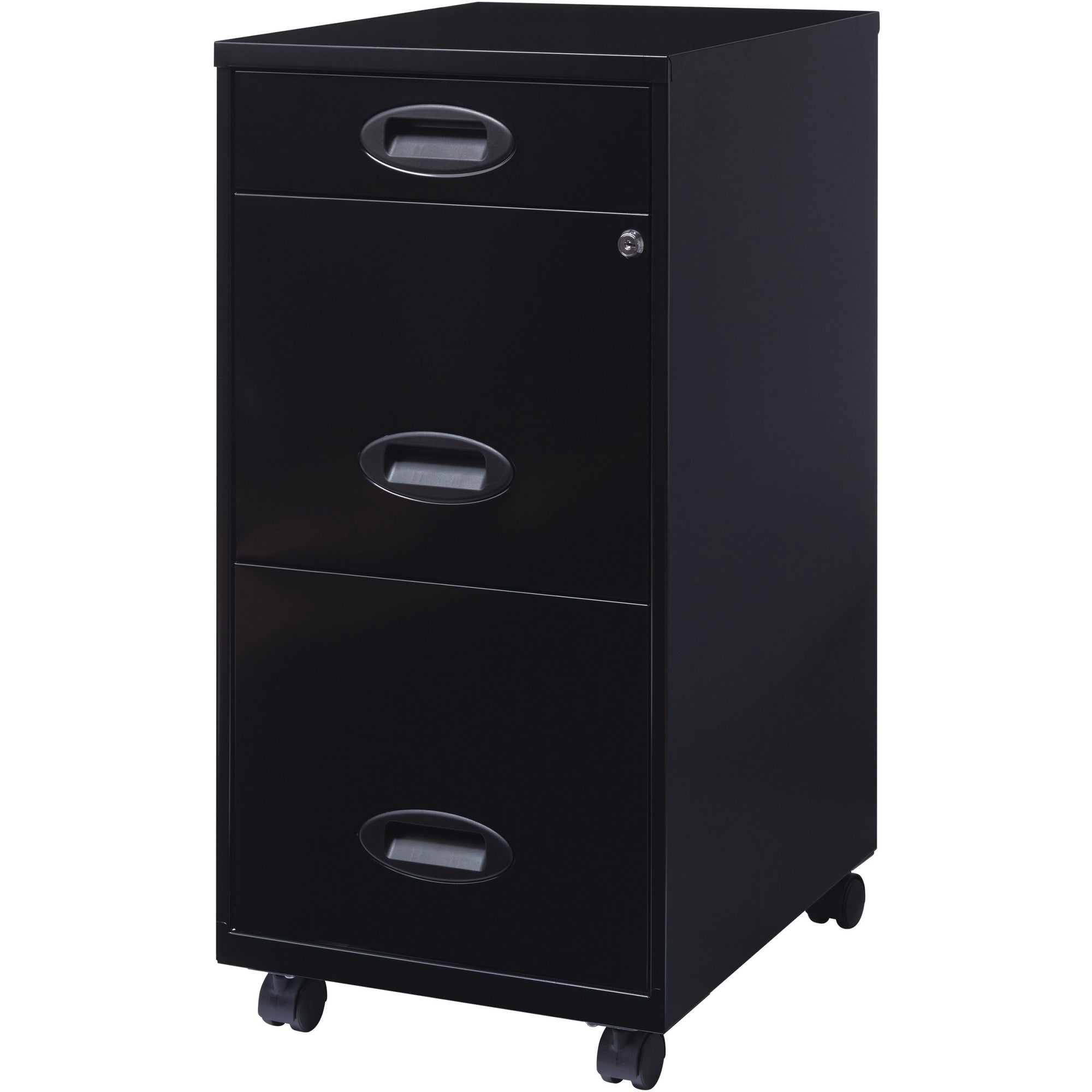 nusparc-file-cabinet-142-x-18-x-295-3-x-drawers-for-pencil-file-letter-vertical-mobility-glide-suspension-drawer-extension-anti-tip-lockable-wheels-nonporous-surface-black-painted-steel-recycled_nprvf318embk - 3