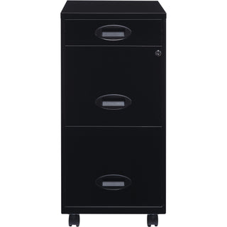 nusparc-file-cabinet-142-x-18-x-295-3-x-drawers-for-pencil-file-letter-vertical-mobility-glide-suspension-drawer-extension-anti-tip-lockable-wheels-nonporous-surface-black-painted-steel-recycled_nprvf318embk - 2