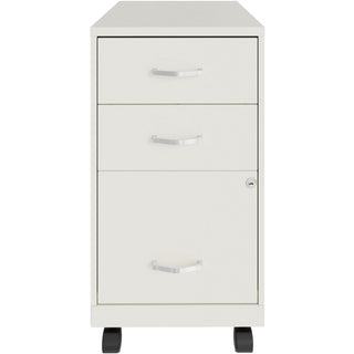 nusparc-3-drawer-organizer-metal-file-cabinet-142-x-18-x-267-3-x-drawers-for-file-box-letter-glide-suspension-3-4-drawer-extension-anti-tip-lockable-mobility-white-metal-recycled_nprvf318cmwe - 2