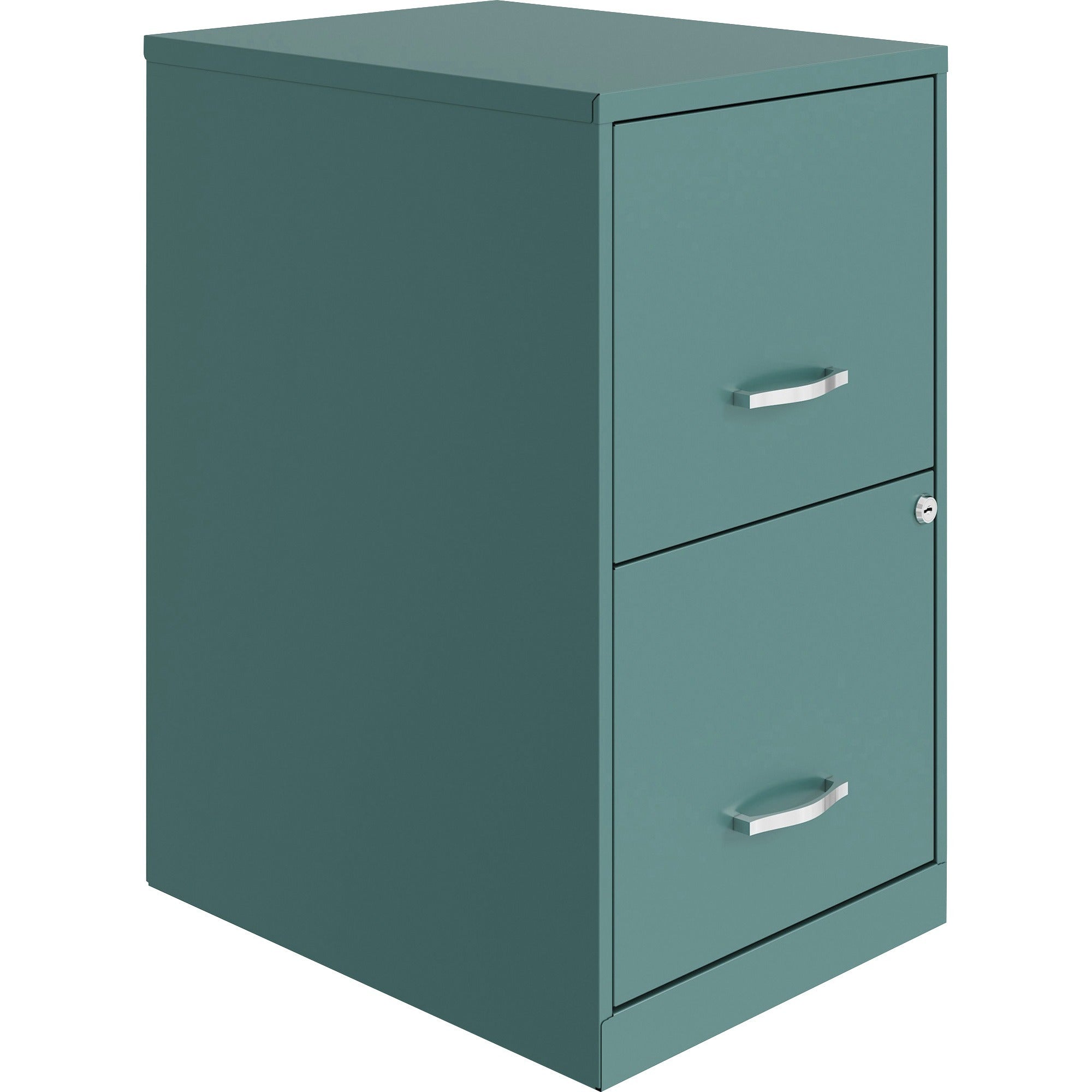 nusparc-file-cabinet-142-x-18-x-245-2-x-drawers-for-file-letter-vertical-locking-drawer-glide-suspension-nonporous-surface-teal-baked-enamel-steel-recycled_nprvf218aatl - 1